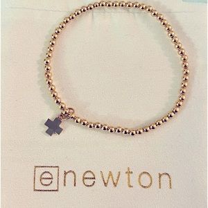 E•NEWTON SIGNATURE GREY CROSS BRACELET